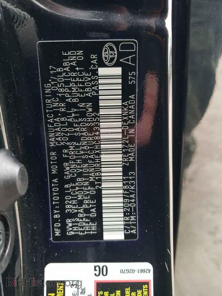 2017 TOYOTA COROLLA - VIN: 2T1BURHEXHC843352 - Фото 12