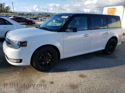 2018 Ford FLEX SEL, белый — VIN 2FMGK5C80JBA21708, Copart