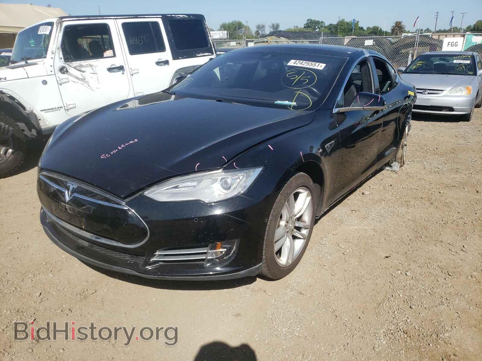 2014 TESLA MODEL S - VIN: 5YJSA1H14EFP68128 - Фото 2