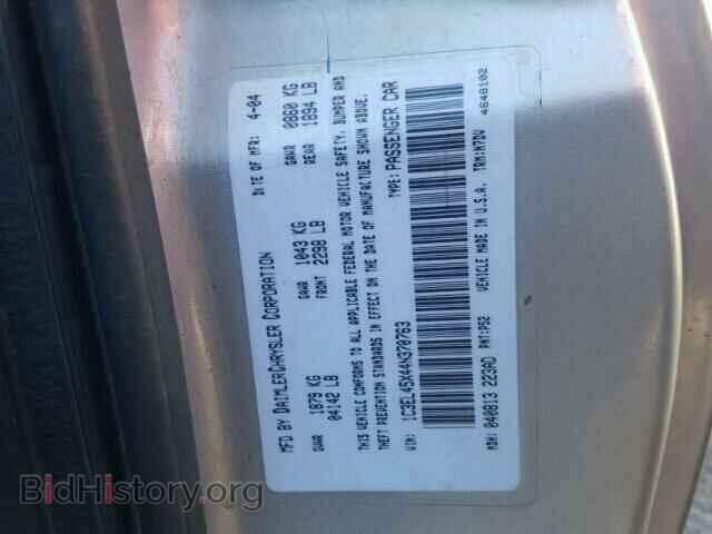 2004 CHRYSLER SEBRING - VIN: 1C3EL45X44N370763 - Фото 10