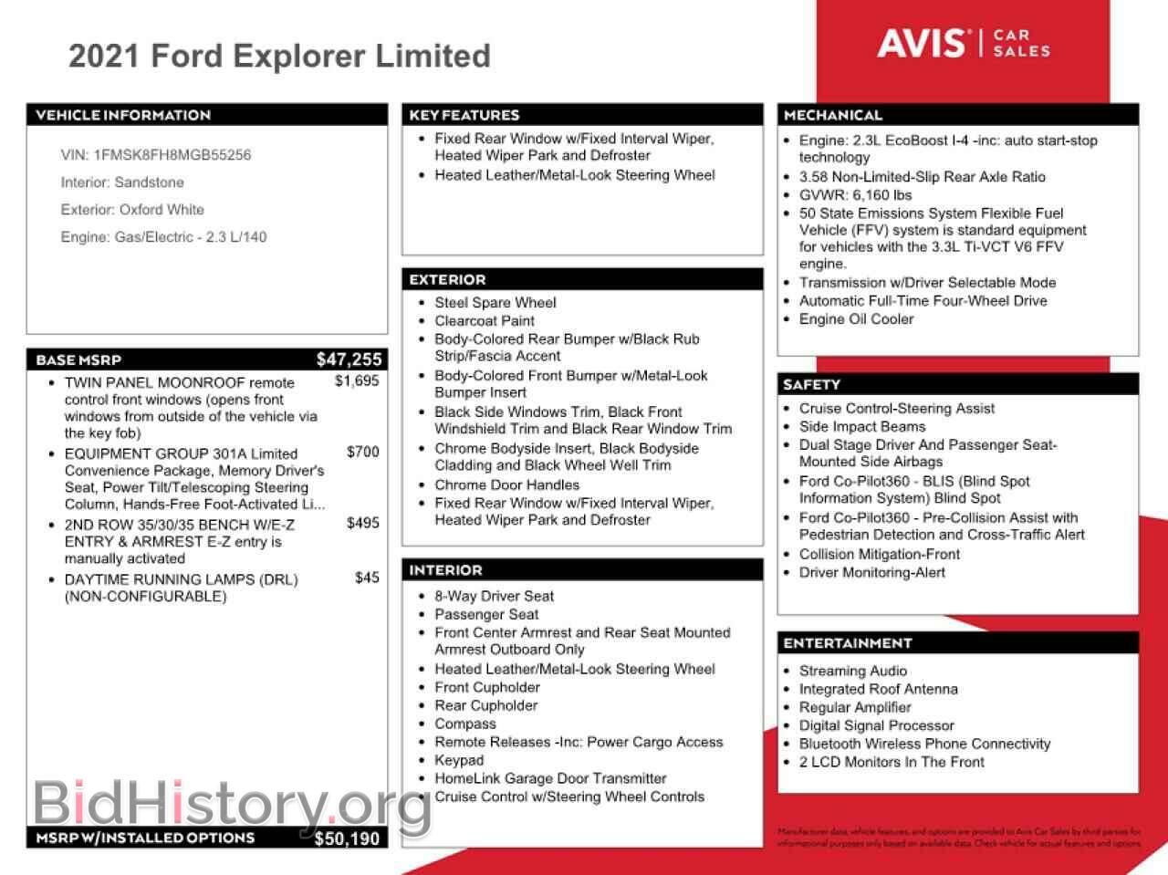 2021 FORD EXPLORER - VIN: 1FMSK8FH8MGB55256 - Photo 13