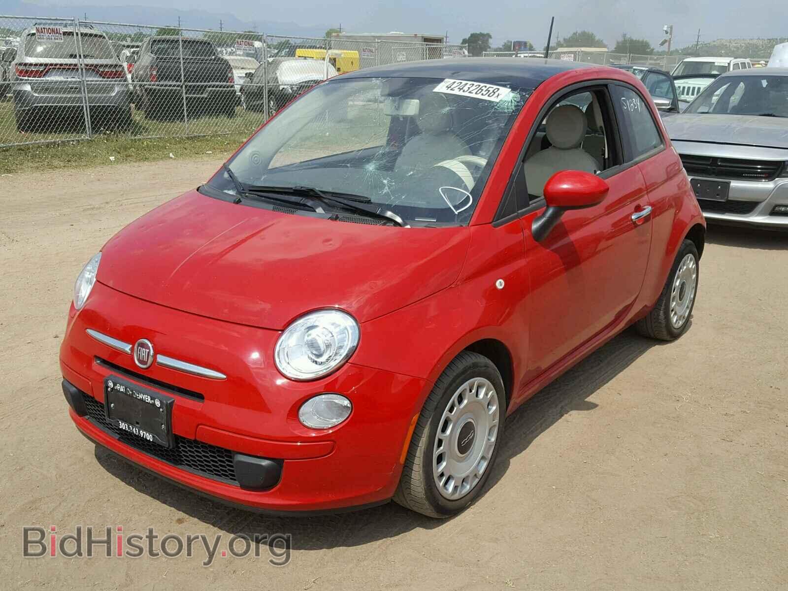 2012 FIAT 500 - VIN: 3C3CFFAR3CT120625 - Фото 2