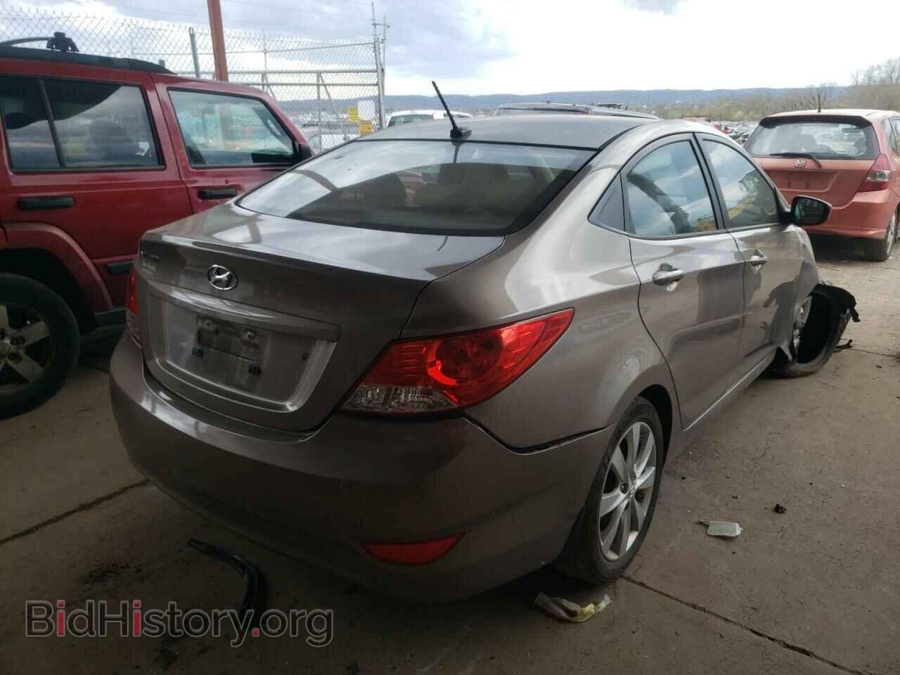 2014 HYUNDAI ACCENT - VIN: KMHCU4AE7EU728168 - Фото 4