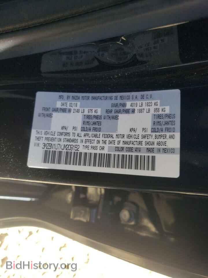 2018 MAZDA 3 - VIN: 3MZBN1U7XJM209152 - Фото 10
