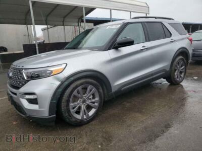 2021 Ford EXPLORER Explorer X, silver — VIN 1FMSK7DH4MGC03591, Copart