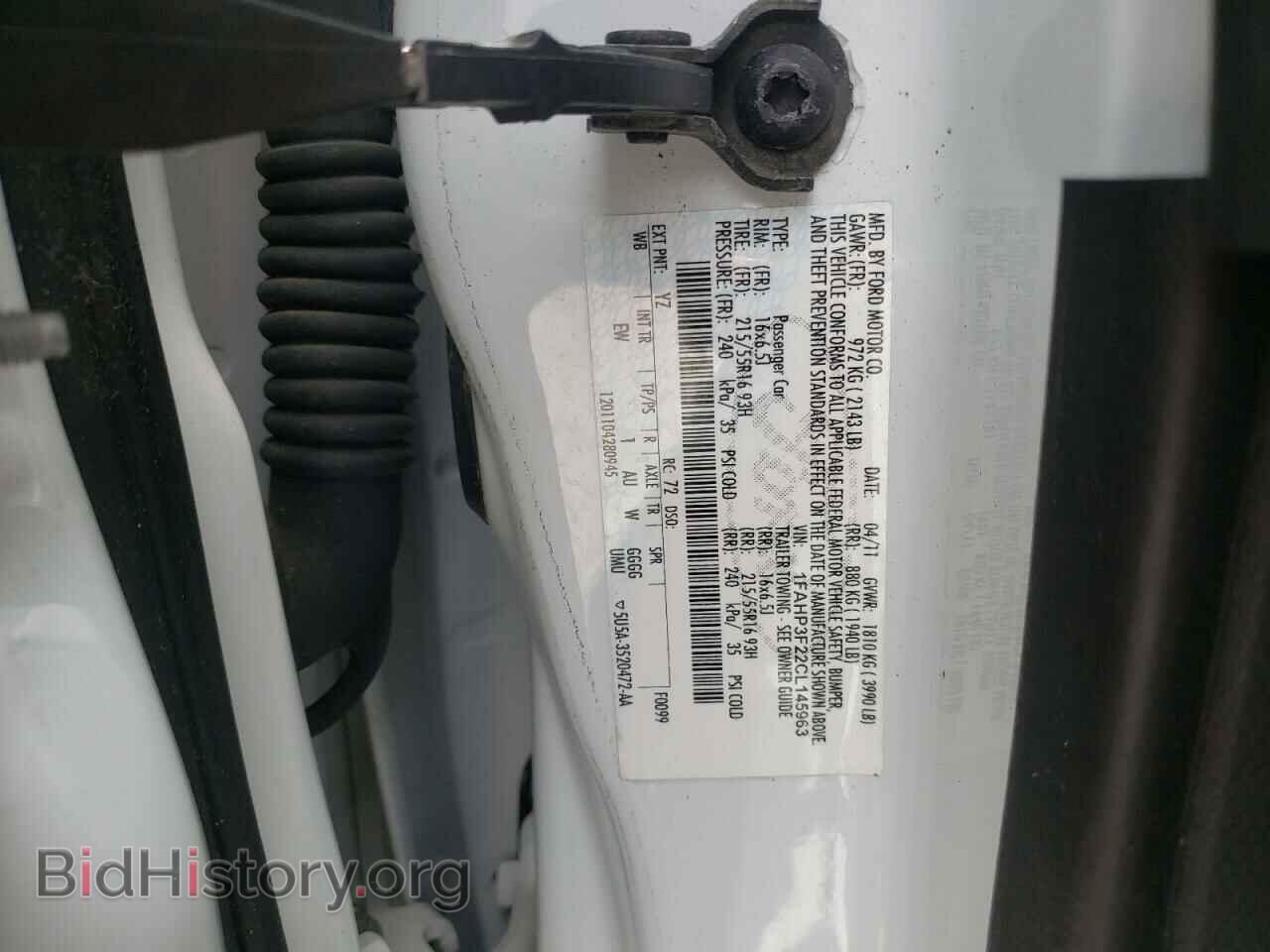2012 FORD FOCUS - VIN: 1FAHP3F22CL145963 - Фото 10