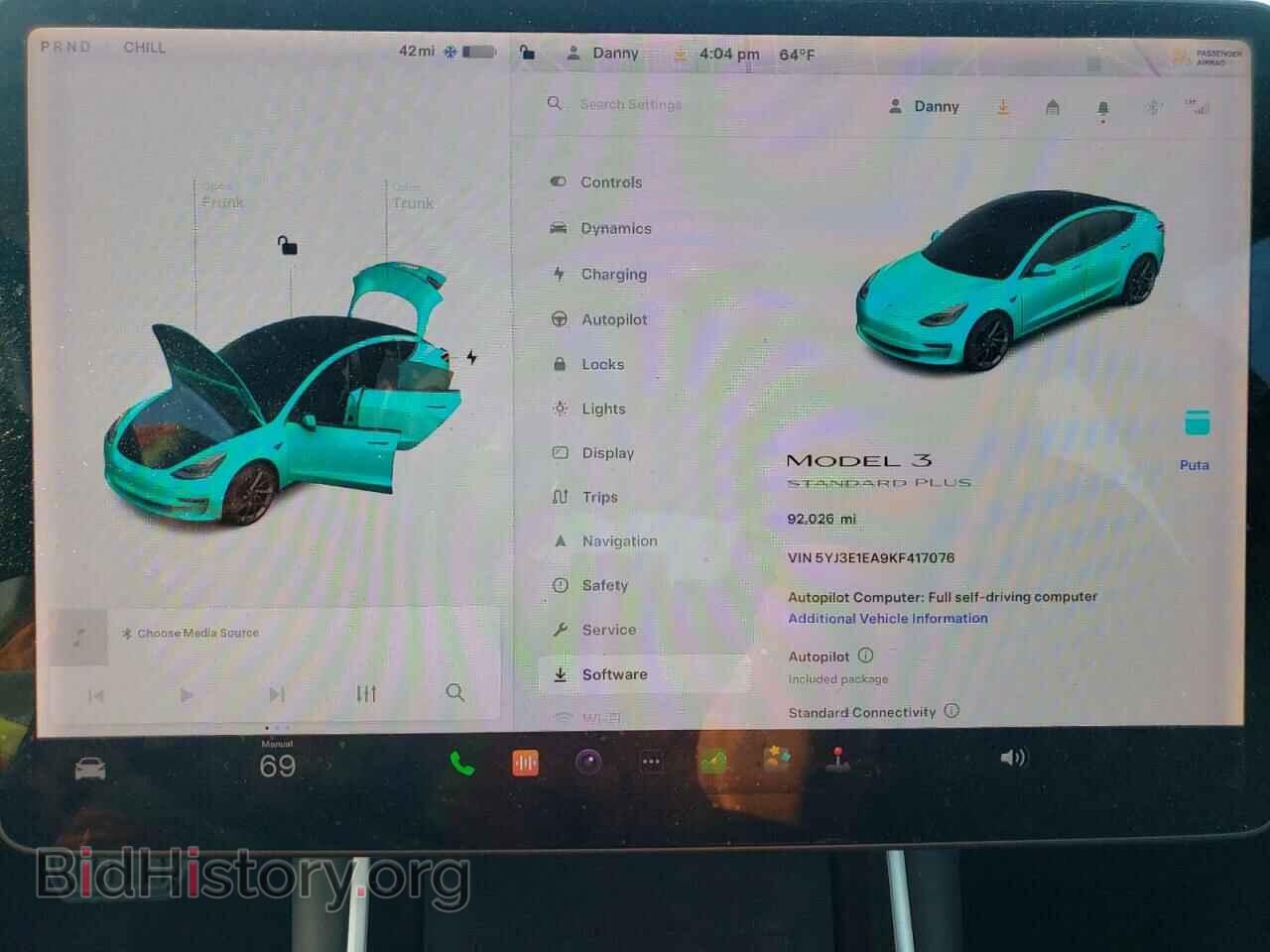 2019 TESLA MODEL 3 - VIN: 5YJ3E1EA9KF417076 - Фото 9