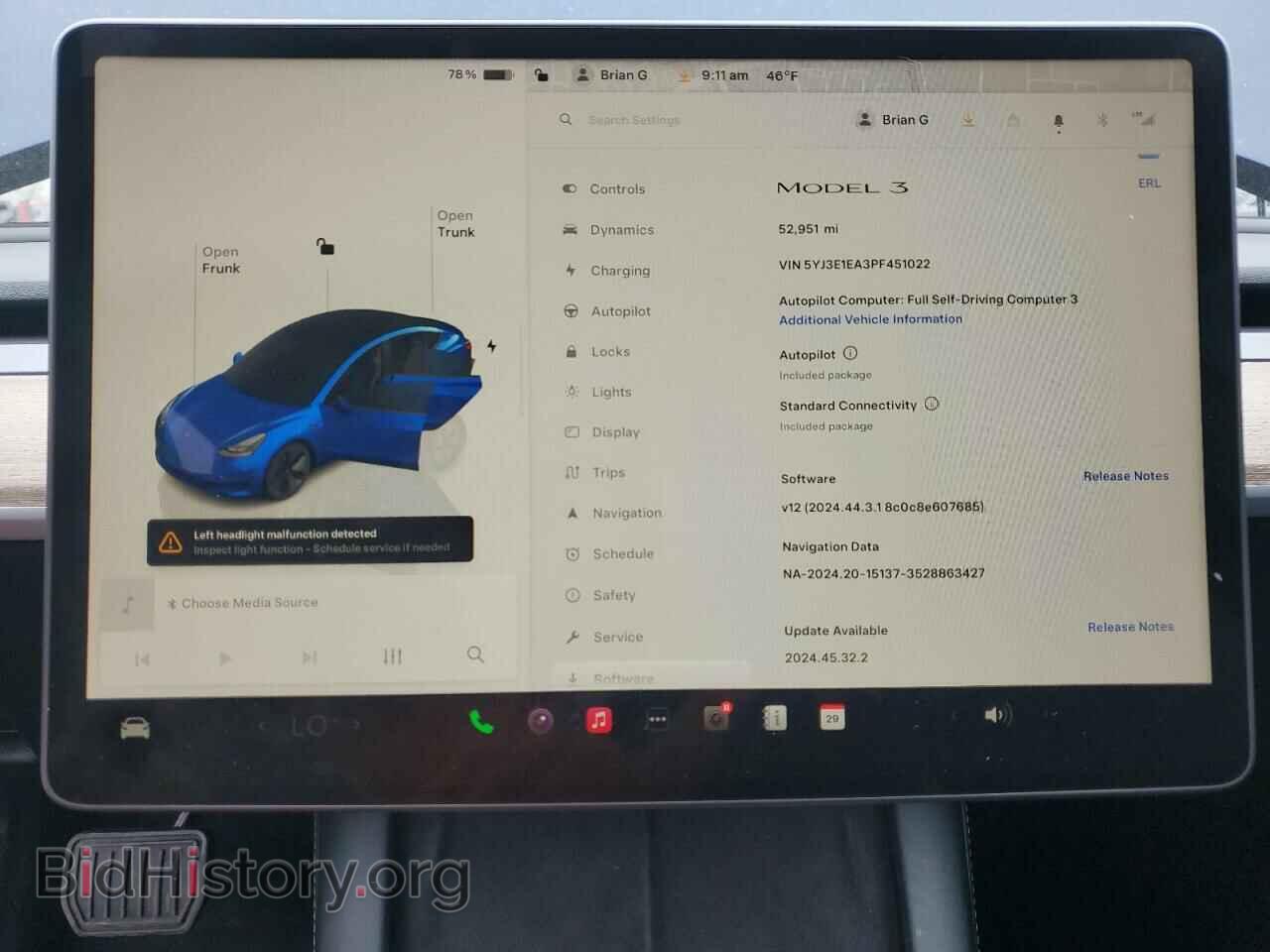 2023 TESLA MODEL 3 - VIN: 5YJ3E1EA3PF451022 - Photo 9