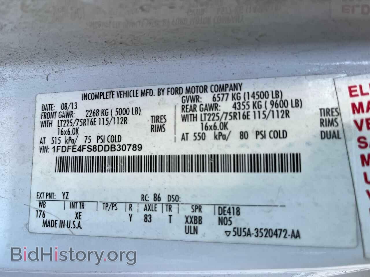 2013 FORD ALL Models - VIN: 1FDFE4FS8DDB30789 - Фото 10