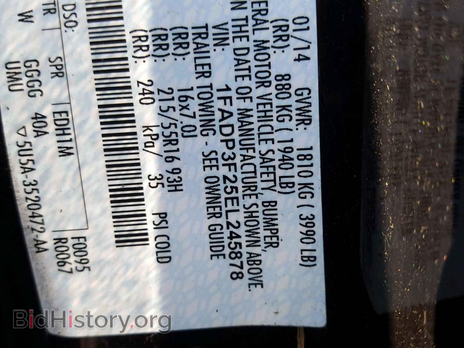 2014 FORD FOCUS - VIN: 1FADP3F25EL245878 - Photo 10