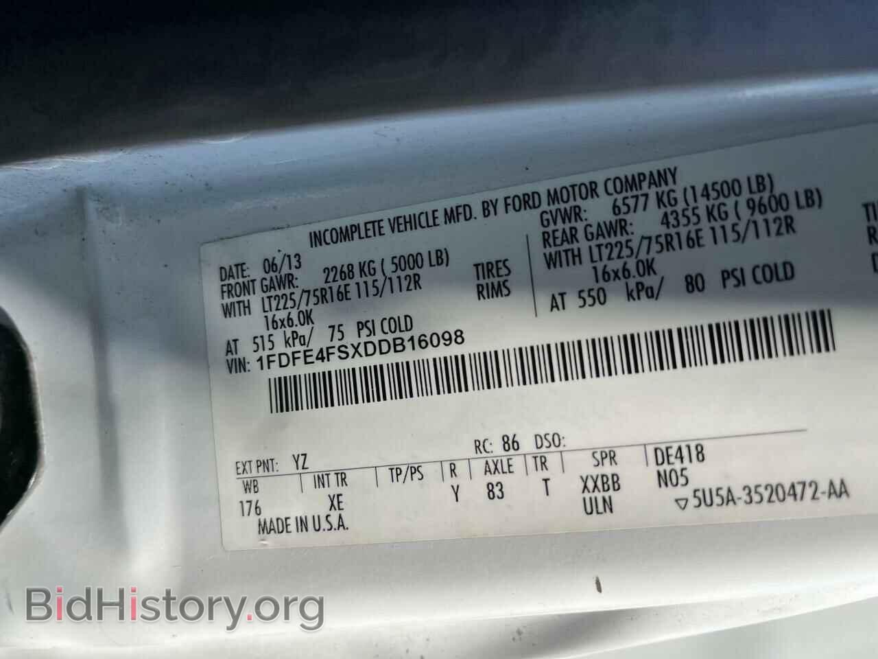 2013 FORD ALL Models - VIN: 1FDFE4FSXDDB16098 - Фото 10