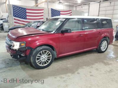 2014 Ford FLEX SEL, темно-бордовый — VIN 2FMGK5C83EBD12841, Copart