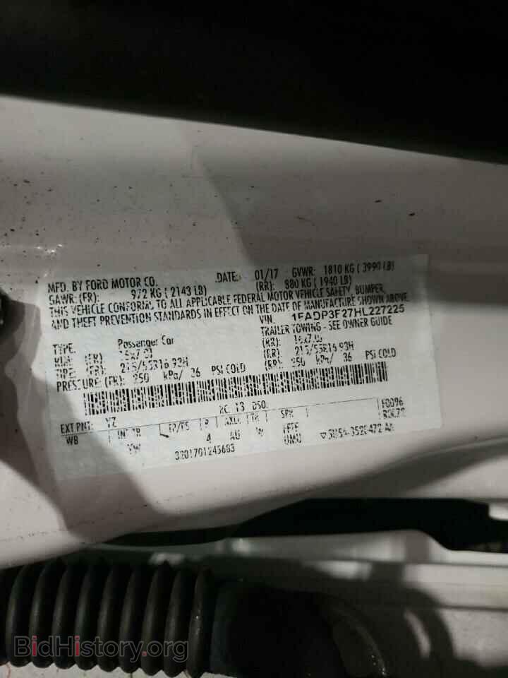 2017 FORD FOCUS - VIN: 1FADP3F27HL227225 - Фото 12