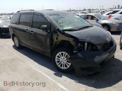 2017 Toyota SIENNA Sienna XLE, черный — VIN 5TDYZ3DC6HS887174, Copart