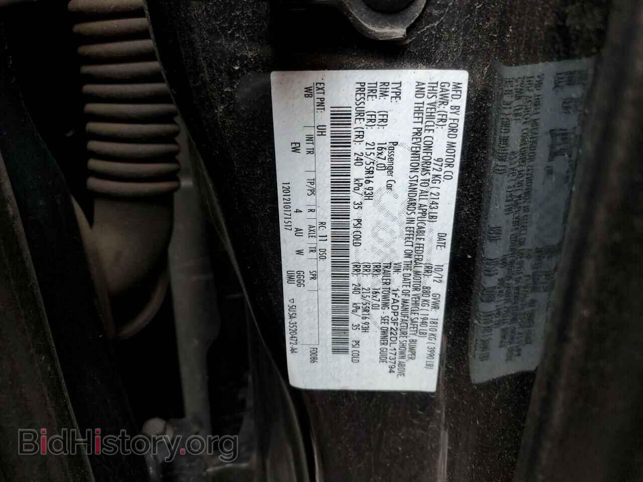 2013 FORD FOCUS - VIN: 1FADP3F22DL173794 - Photo 13