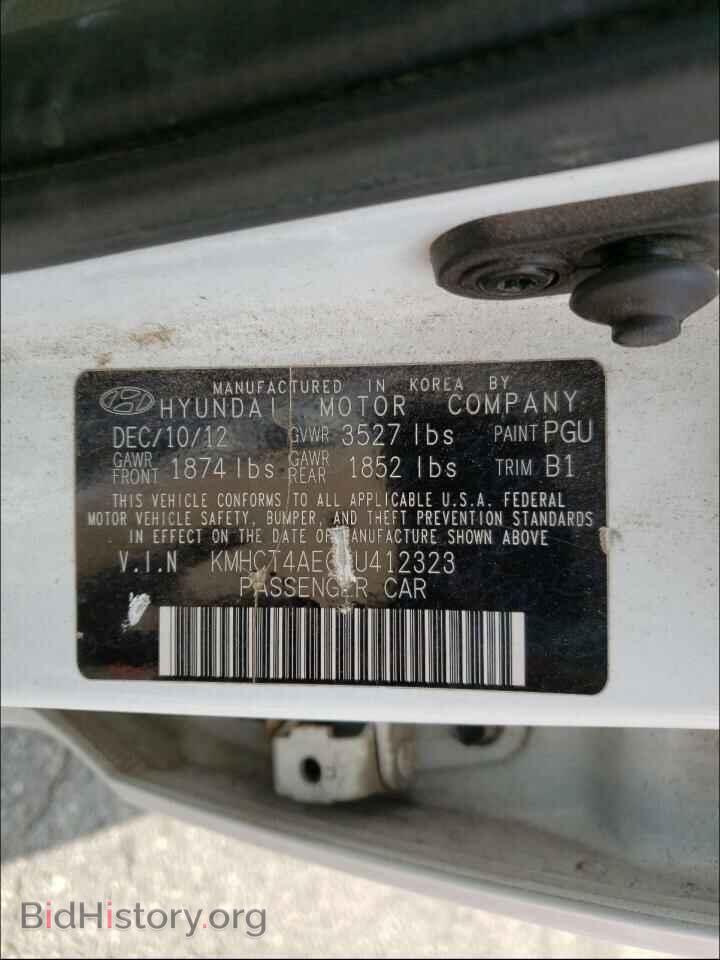 2013 HYUNDAI ACCENT - VIN: KMHCT4AE0DU412323 - Фото 10