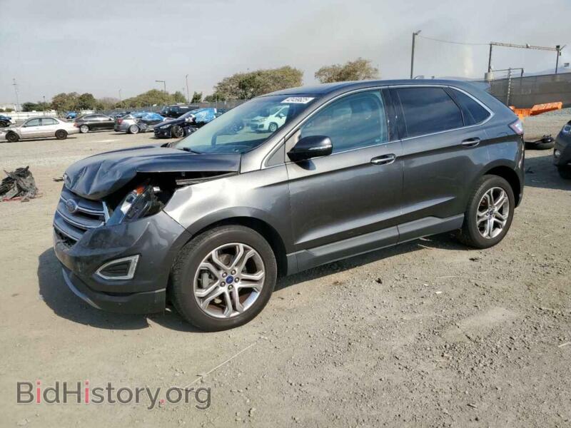 2016 Ford EDGE Titanium (VIN 2FMPK3K94GBB99600) — photo 1 of 13, Copart, damage: front end