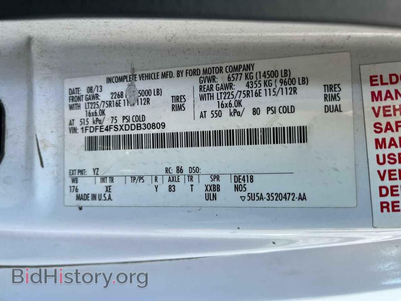 2013 FORD ALL Models - VIN: 1FDFE4FSXDDB30809 - Фото 10