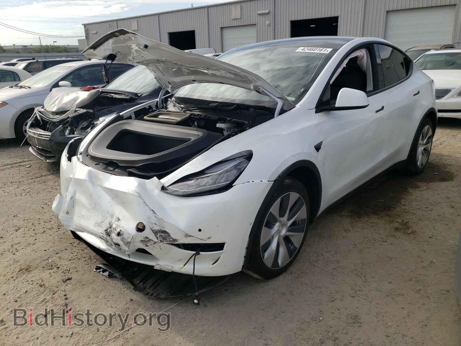 2021 TESLA MODEL Y - VIN: 5YJYGDEEXMF099766 - Фото 2