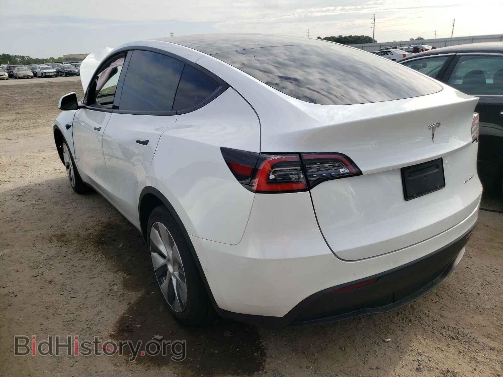 2021 TESLA MODEL Y - VIN: 5YJYGDEEXMF099766 - Фото 3