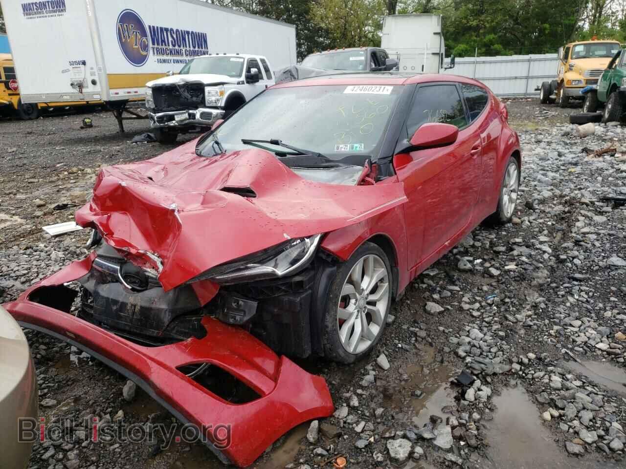 2013 HYUNDAI VELOSTER - VIN: KMHTC6AD7DU113513 - Фото 2