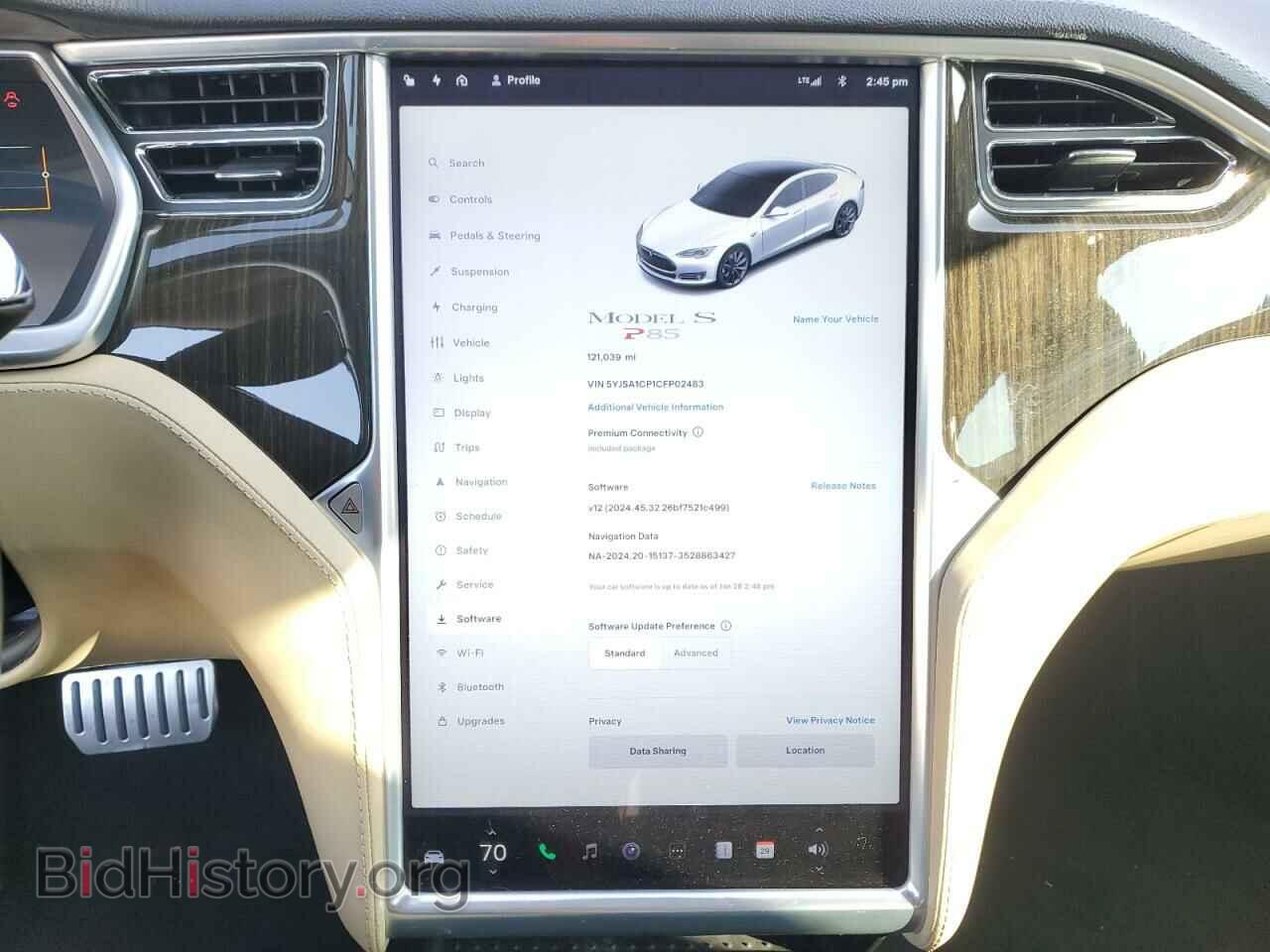 2012 TESLA MODEL S - VIN: 5YJSA1CP1CFP02483 - Photo 9