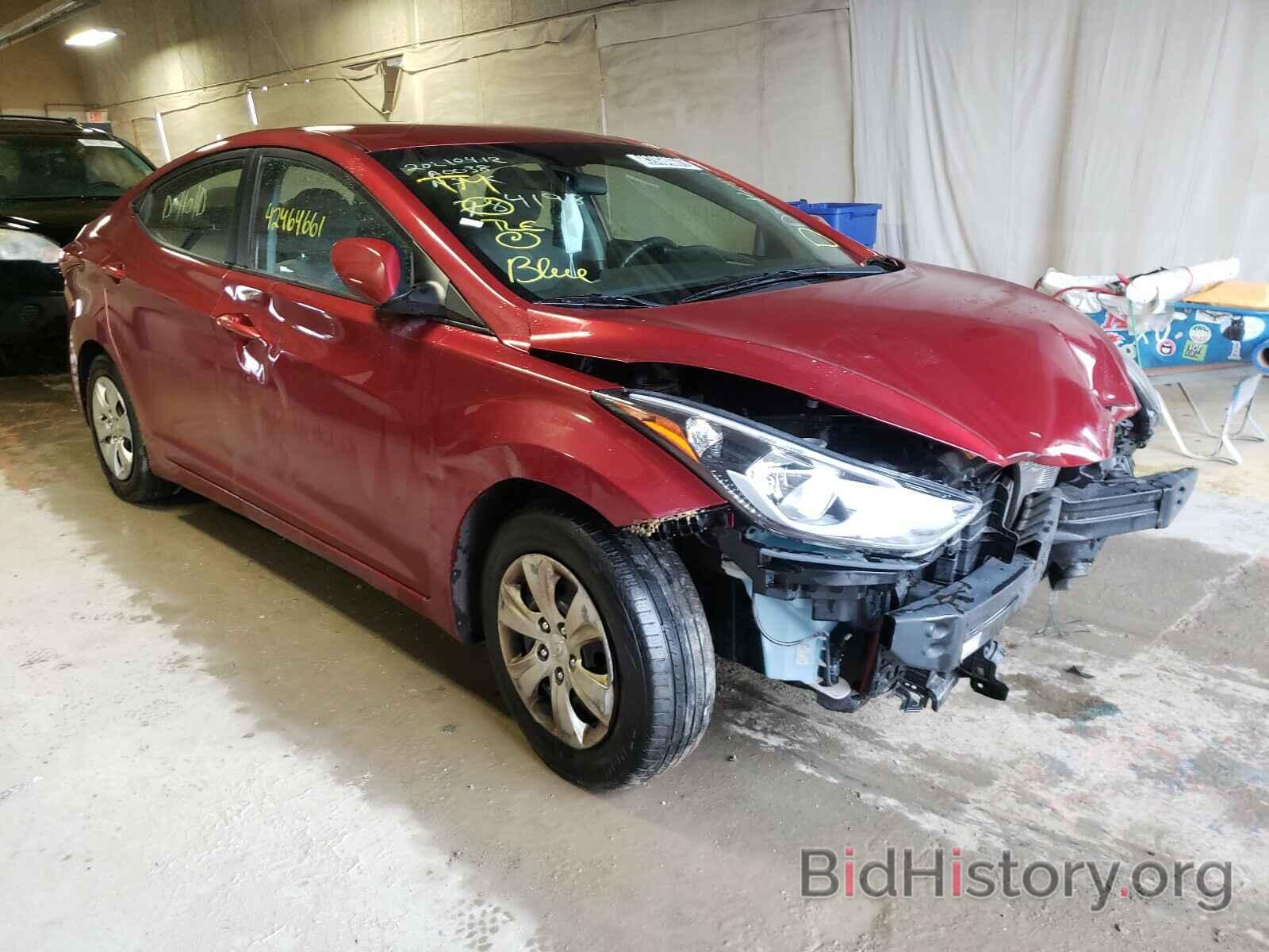 Photo 5NPDH4AE7GH784198 - HYUNDAI ELANTRA 2016