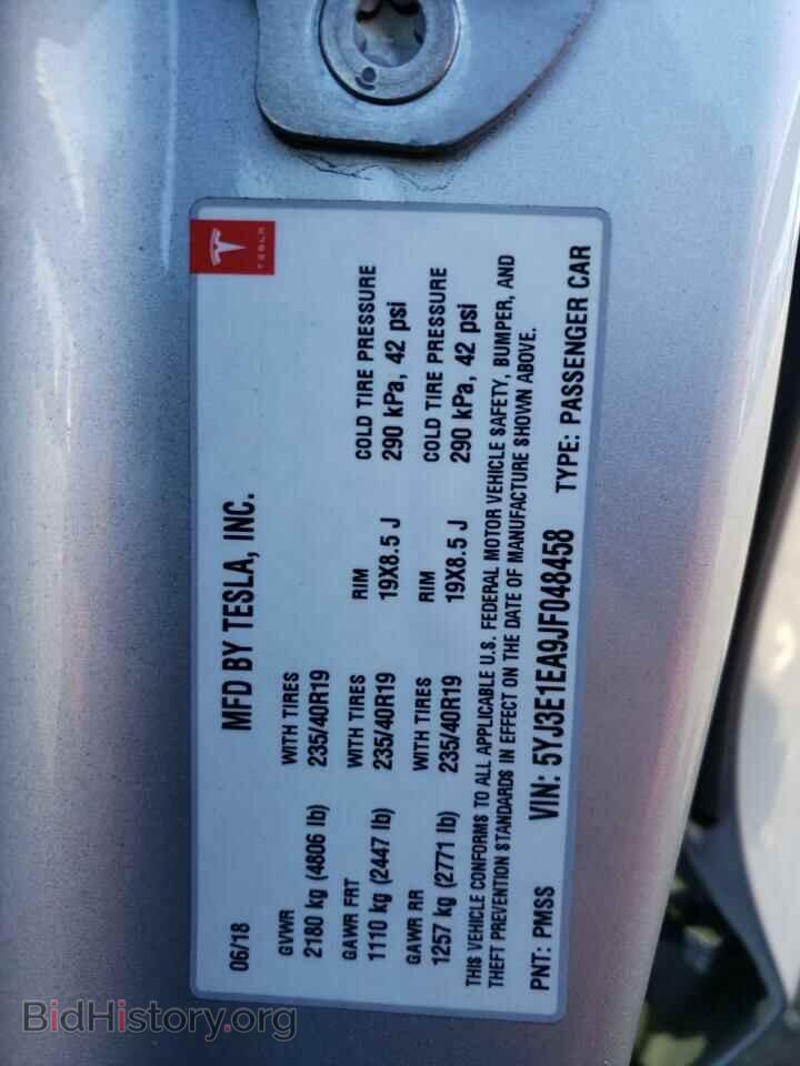 2018 TESLA MODEL 3 - VIN: 5YJ3E1EA9JF048458 - Photo 10