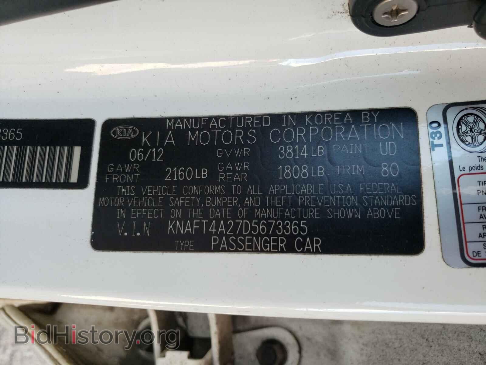2013 KIA FORTE - VIN: KNAFT4A27D5673365 - Фото 10