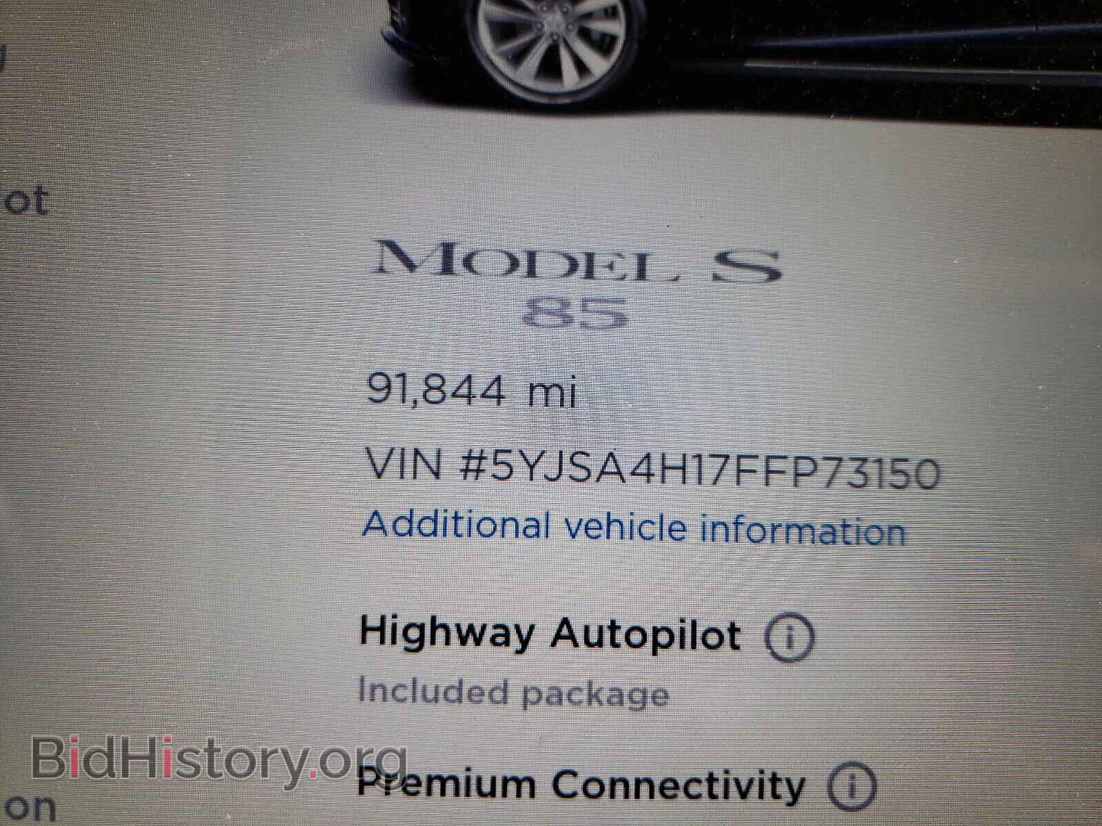 2015 TESLA MODEL S - VIN: 5YJSA4H17FFP73150 - Фото 8