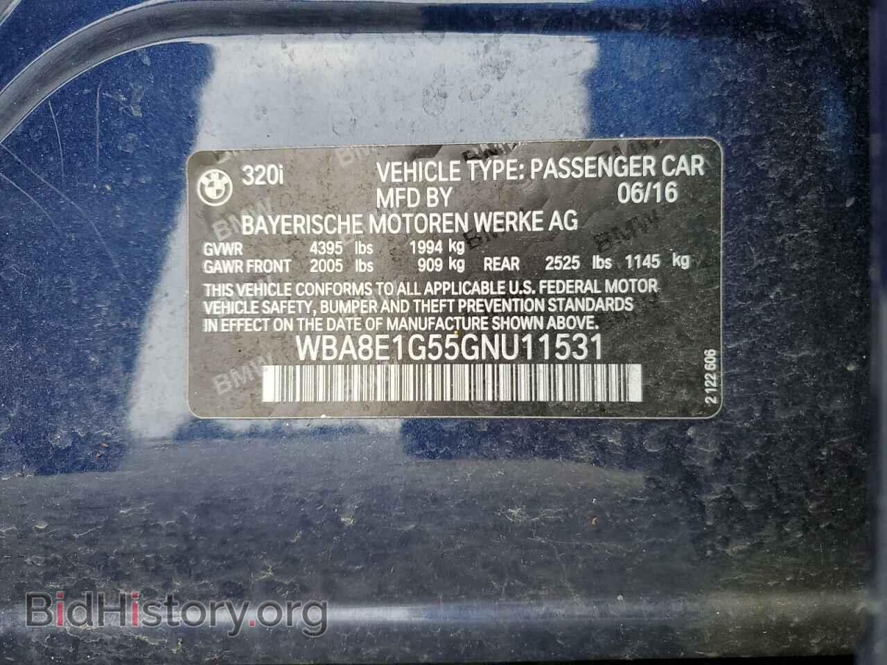 2016 BMW 3 SERIES - VIN: WBA8E1G55GNU11531 - Фото 12