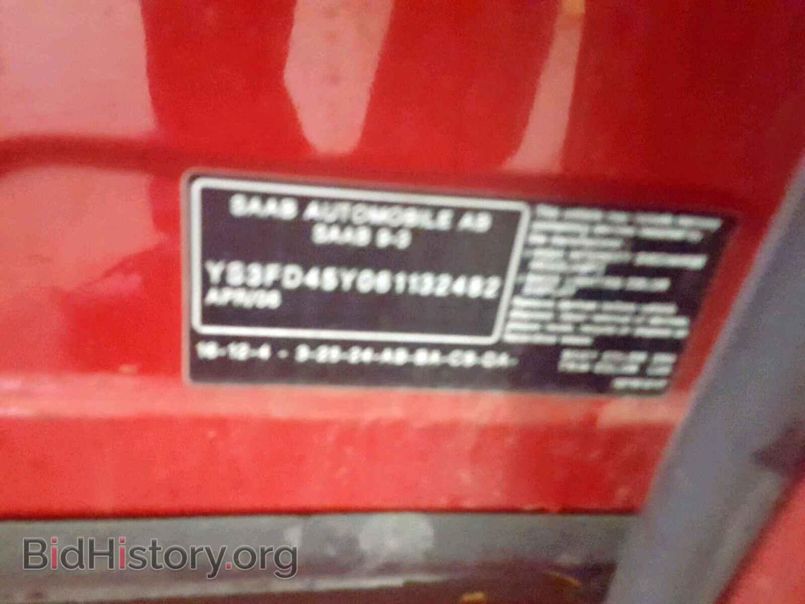 2006 SAAB 9-3 - VIN: YS3FD45Y061132482 - Фото 10