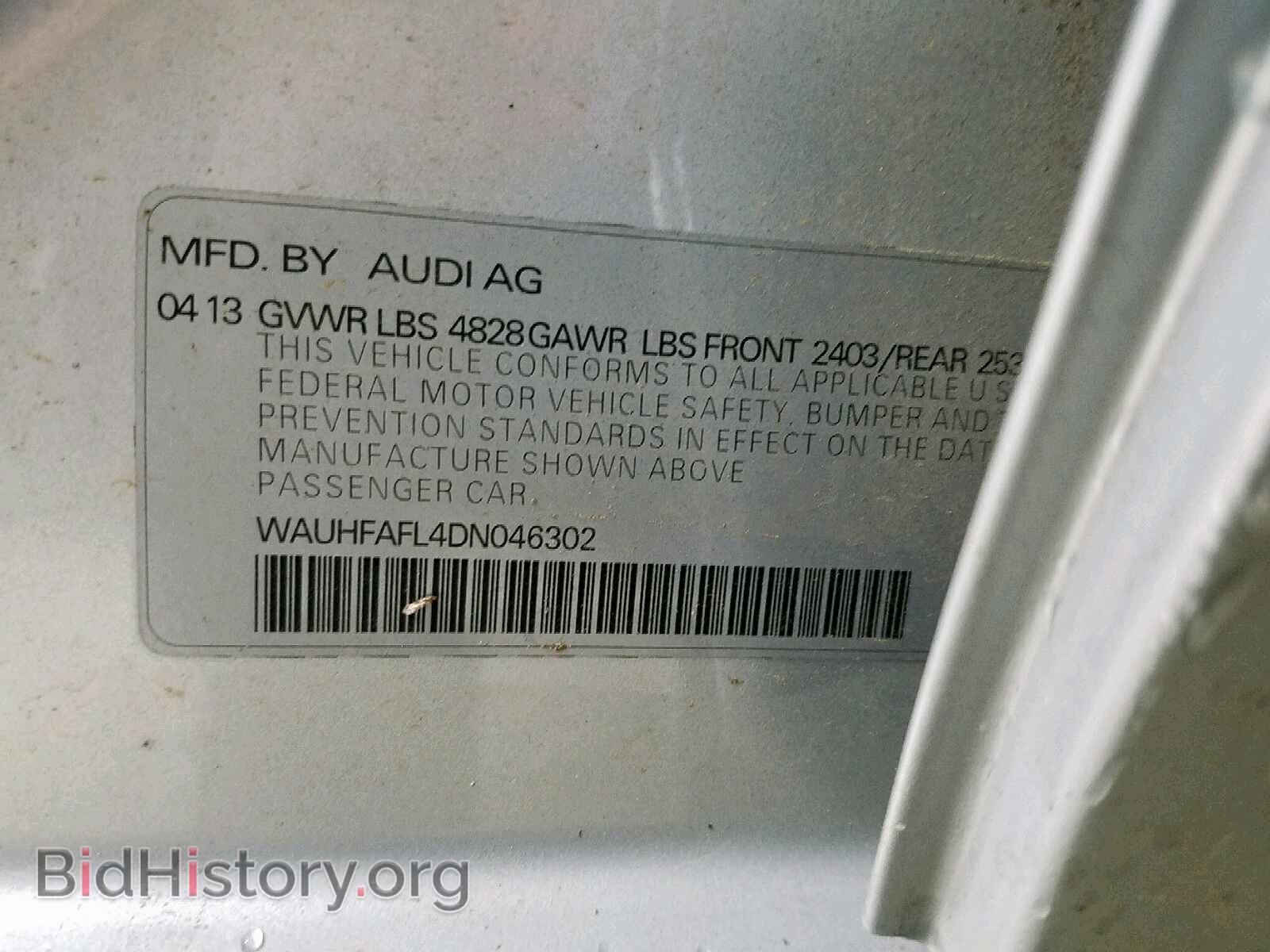 2013 AUDI A4 - VIN: WAUHFAFL4DN046302 - Photo 10