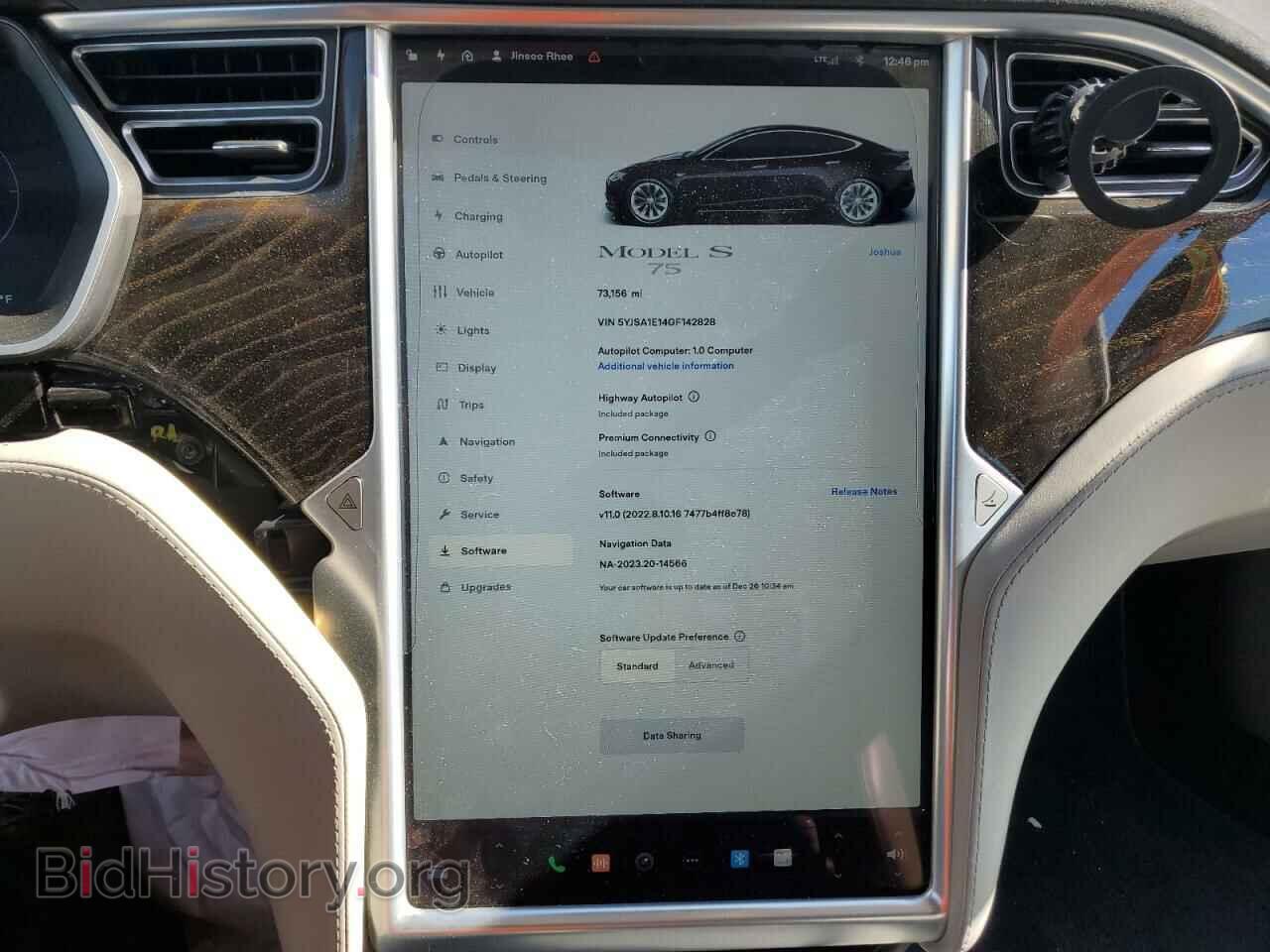 2016 TESLA MODEL S - VIN: 5YJSA1E14GF142828 - Photo 9