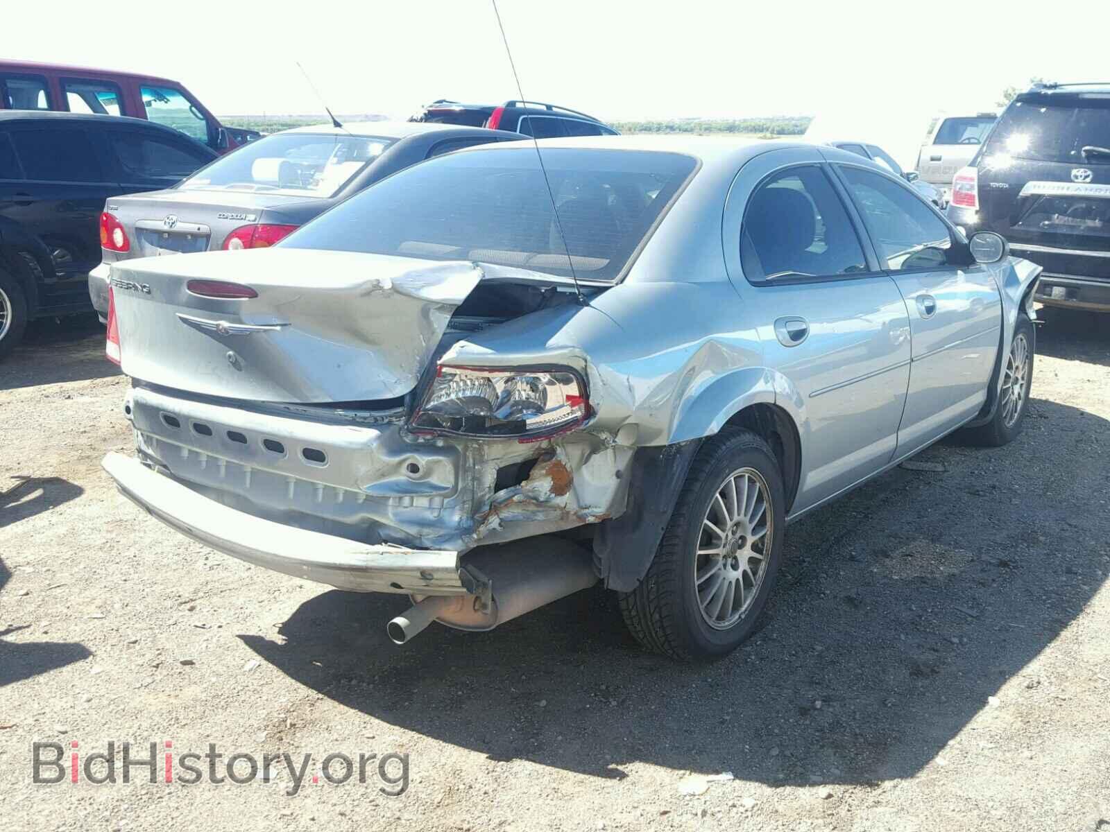 2004 CHRYSLER SEBRING - VIN: 1C3EL46J84N395000 - Фото 4