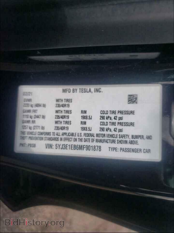 2021 TESLA MODEL 3 - VIN: 5YJ3E1EB6MF901878 - Photo 10