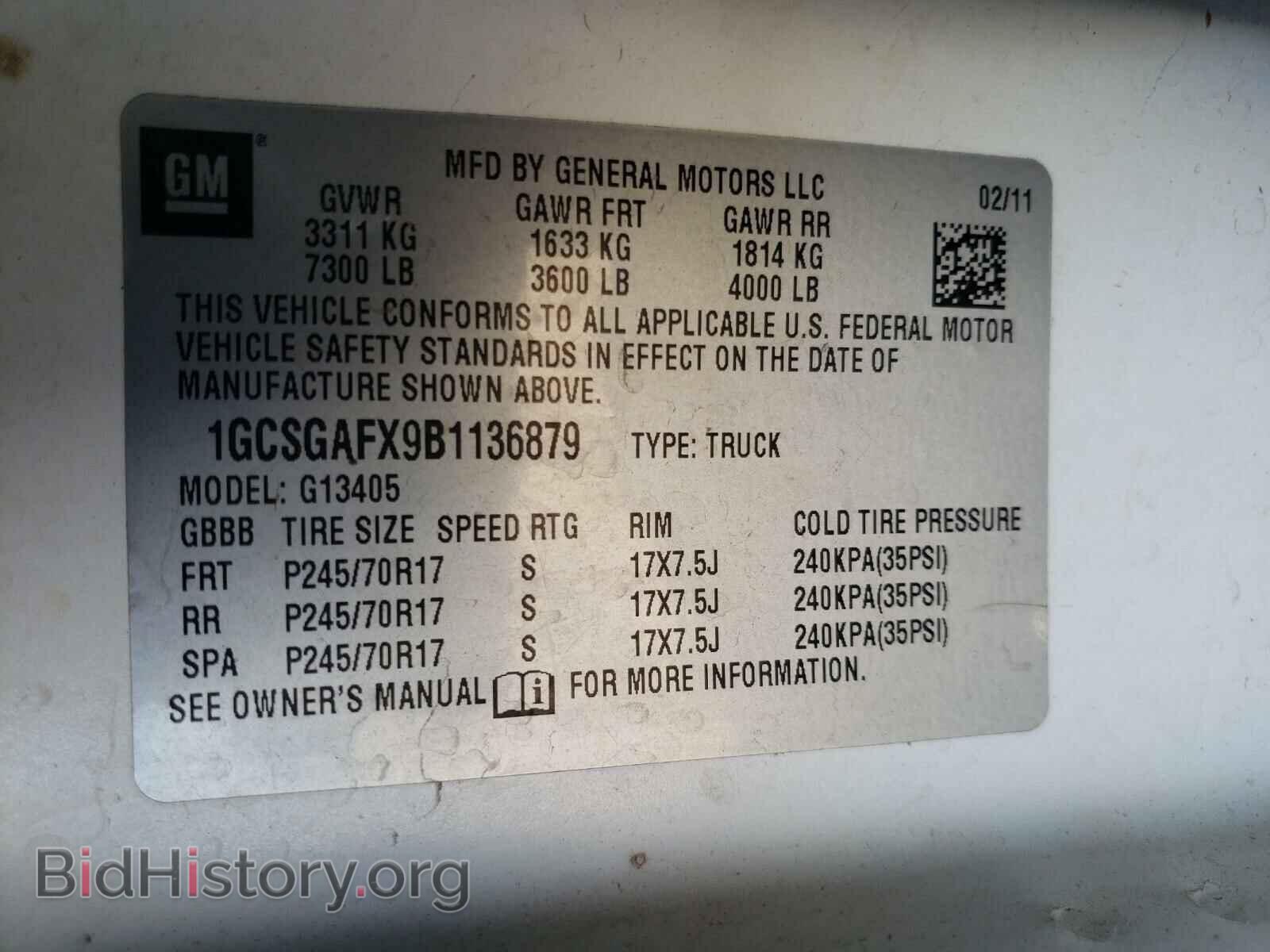 2011 CHEVROLET EXPRESS - VIN: 1GCSGAFX9B1136879 - Photo 10