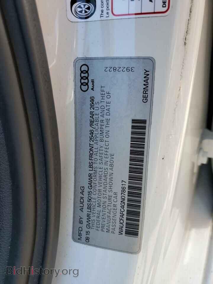 2016 AUDI A6 - VIN: WAUCFAFC4GN078617 - Фото 12