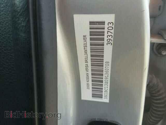 2009 NISSAN VERSA - VIN: 3N1BC13E09L360708 - Фото 10