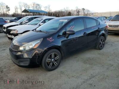 2012 Kia RIO LX, black — VIN KNADM4A35C6088175, Copart