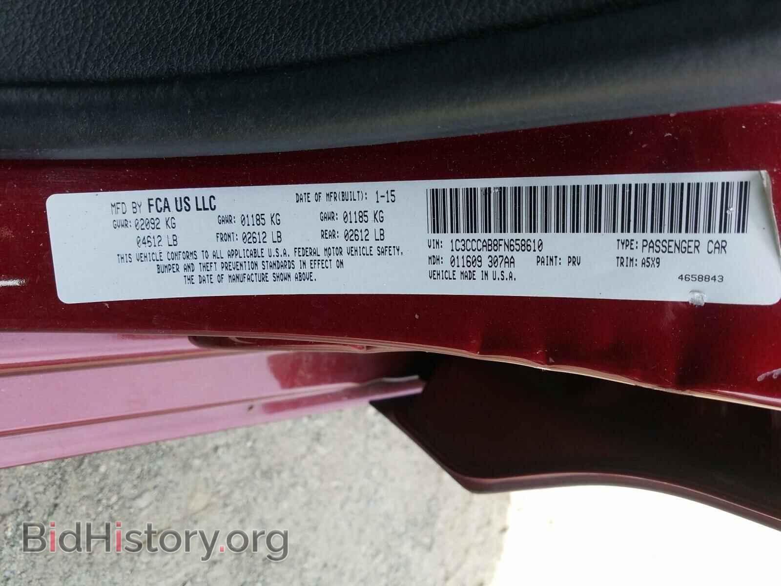 2015 CHRYSLER 200 - VIN: 1C3CCCAB8FN658610 - Фото 10