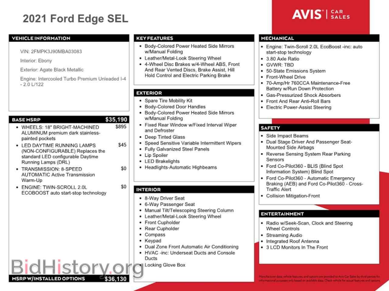 2021 FORD EDGE - VIN: 2FMPK3J90MBA03083 - Photo 13