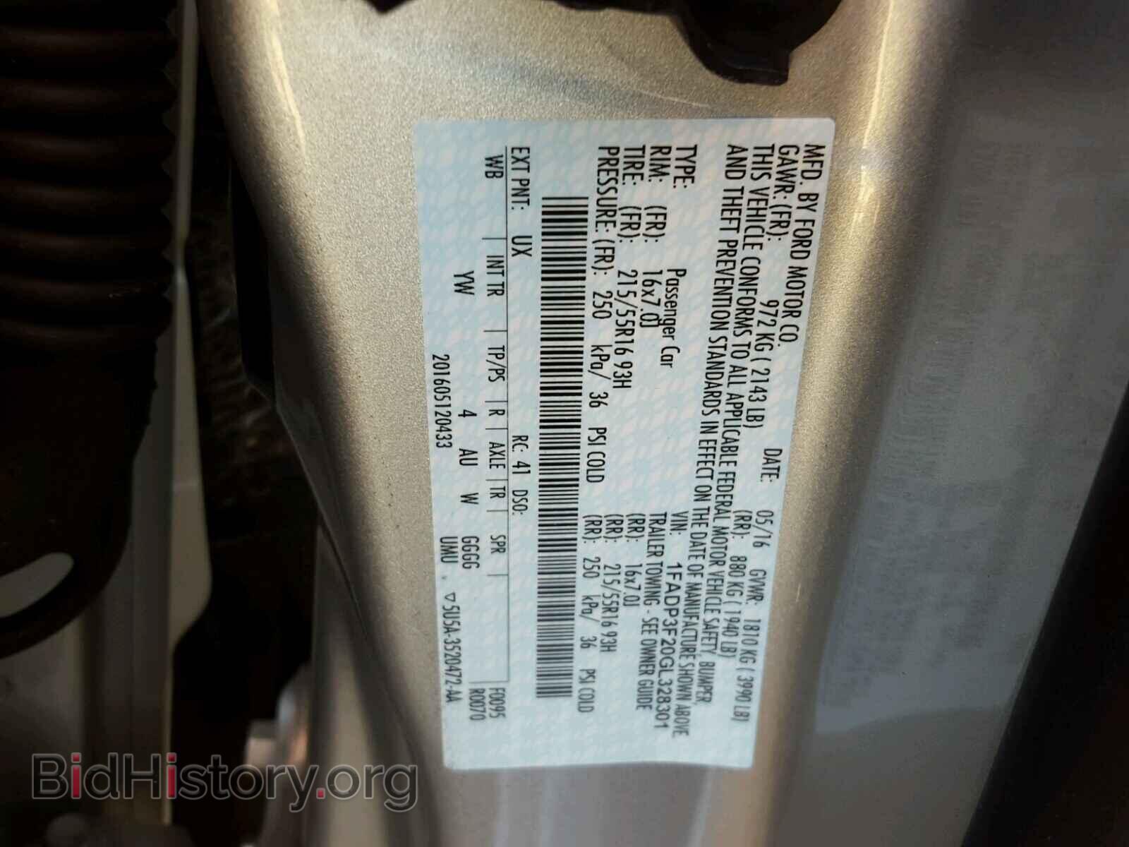 2016 FORD FOCUS - VIN: 1FADP3F20GL328301 - Photo 10