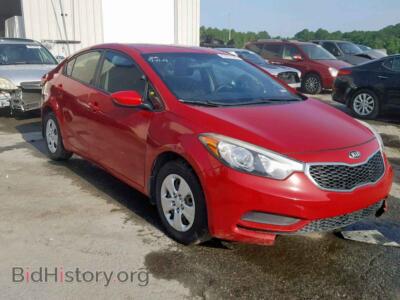 2014 Kia FORTE LX, красный — VIN KNAFK4A61E5062948, Copart