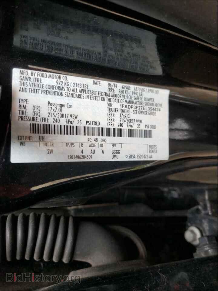 2014 FORD FOCUS - VIN: 1FADP3F27EL354424 - Photo 10
