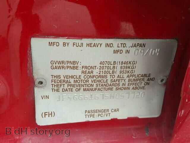 2005 SAAB 9-2 LINEAR - VIN: JF4GG61675H057720 - Фото 10