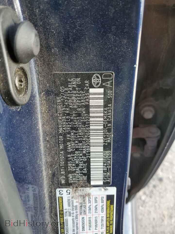 2006 TOYOTA COROLLA - VIN: 2T1BR30E26C611237 - Фото 12