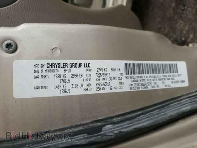 2014 CHRYSLER MINIVAN - VIN: 2C4RC1BG6ER156751 - Фото 10