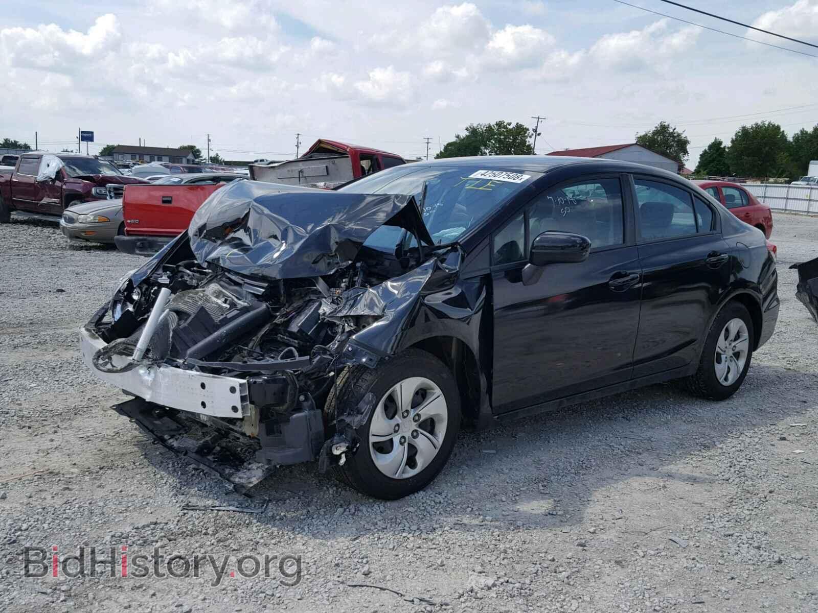 2014 HONDA CIVIC LX - VIN: 19XFB2F52EE006500 - Фото 2
