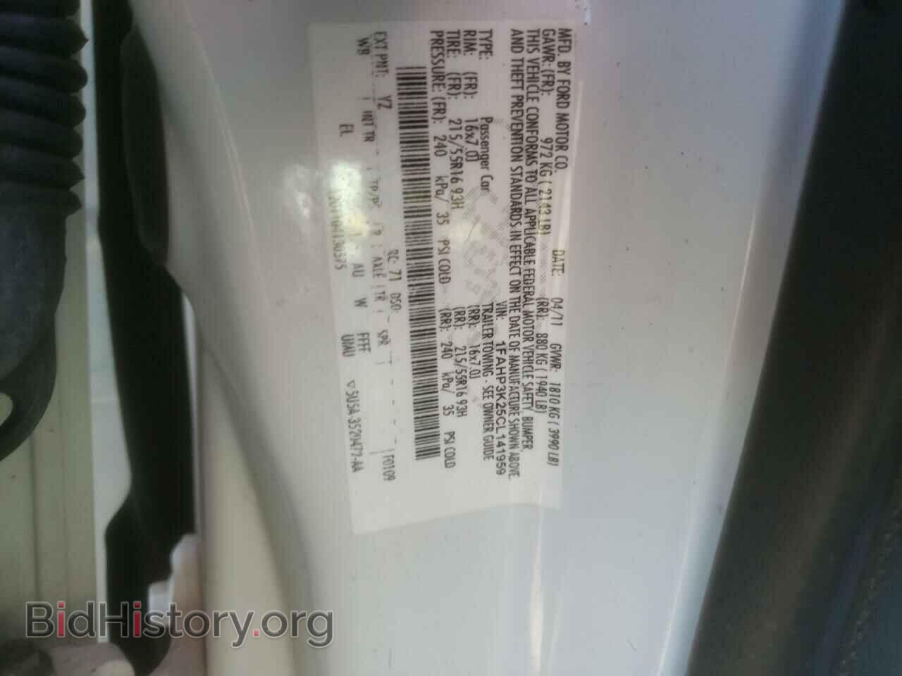 2012 FORD FOCUS - VIN: 1FAHP3K25CL141959 - Photo 10